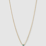 Colar Pingente Mini Pedra do Mês - Ouro 18K | SILLENE - Março