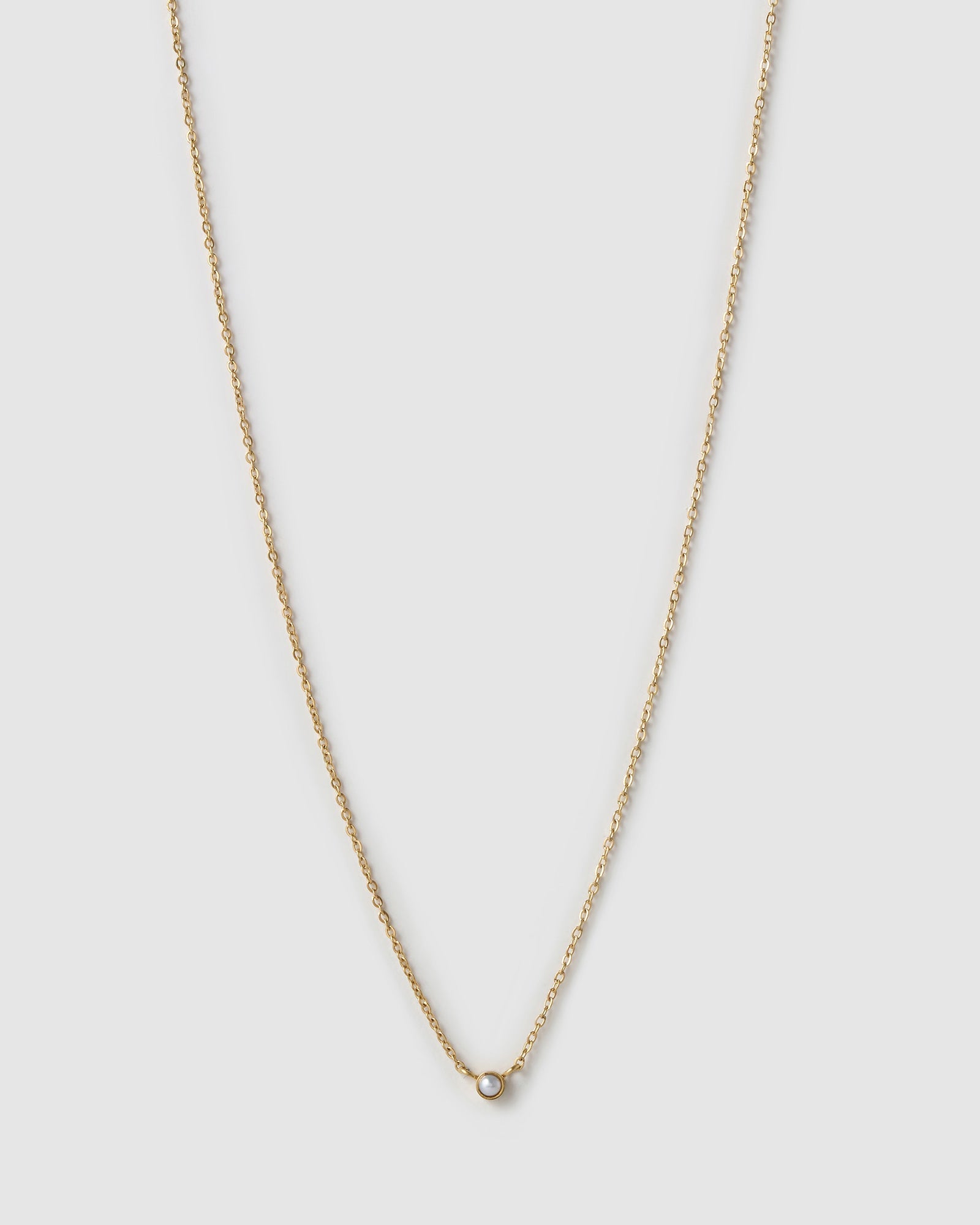 Colar Pingente Mini Pedra do Mês - Ouro 18K | SILLENE - Junho