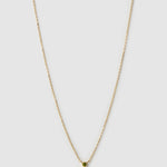 Colar Pingente Mini Pedra do Mês - Ouro 18K | SILLENE - Agosto
