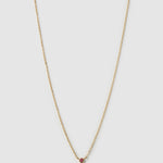 Colar Pingente Mini Pedra do Mês - Ouro 18K | SILLENE - Outubro