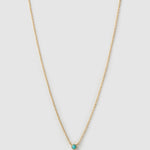 Colar Pingente Mini Pedra do Mês - Ouro 18K | SILLENE - Dezembro