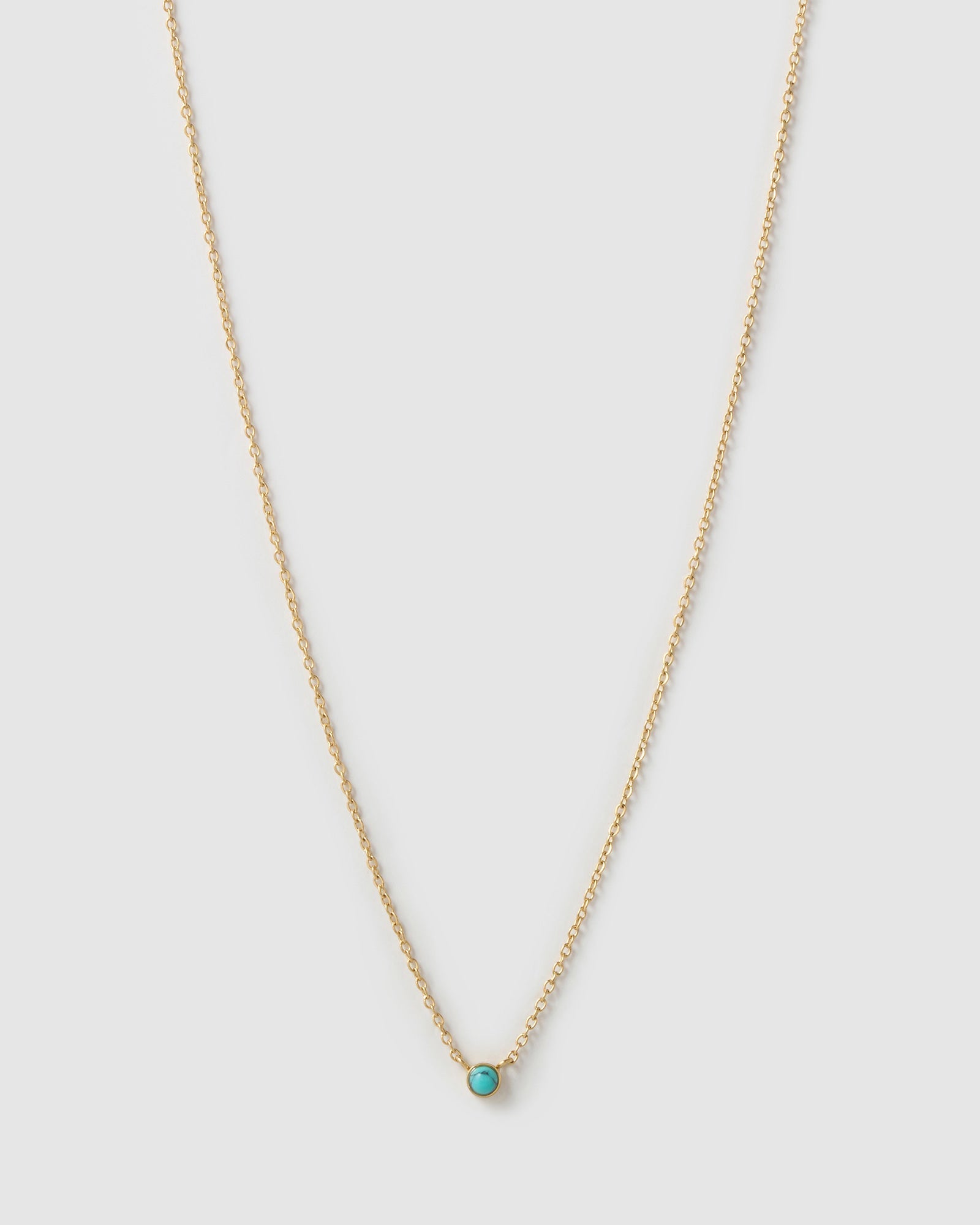 Colar Pingente Mini Pedra do Mês - Ouro 18K | SILLENE - Dezembro