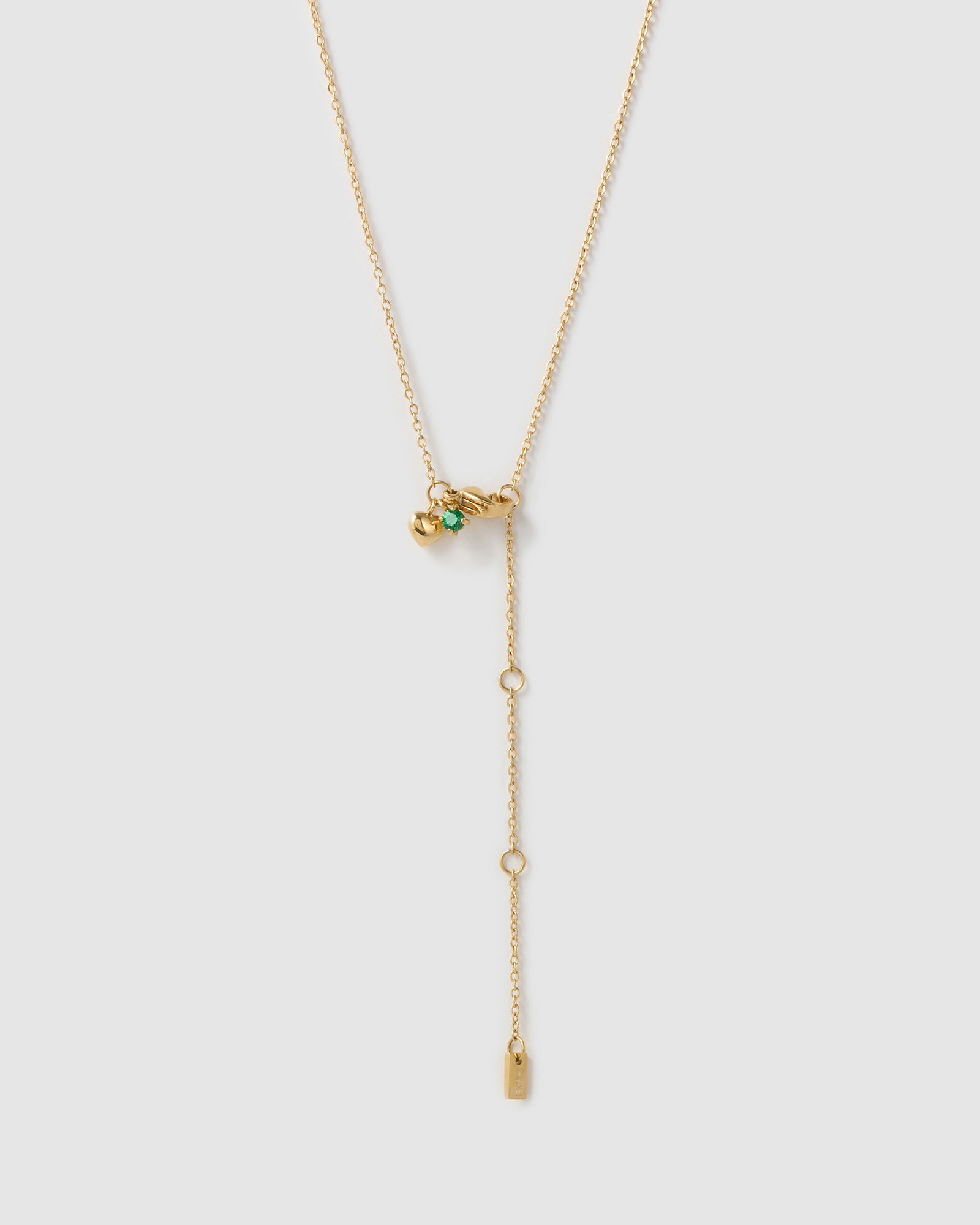 Colar Pingente Mini Pedra do Mês - Ouro 18K | SILLENE