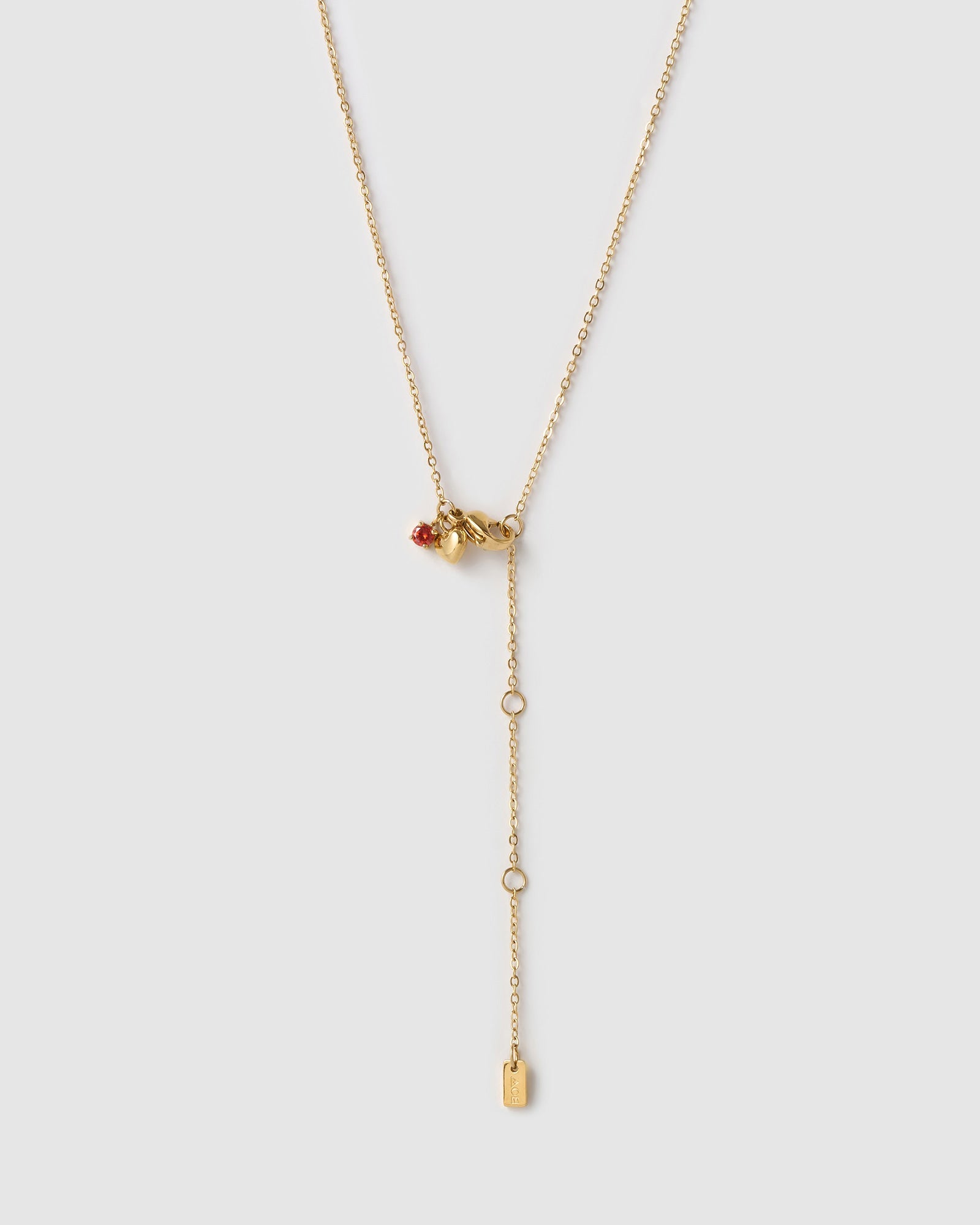 Colar Pingente Mini Pedra do Mês - Ouro 18K | SILLENE