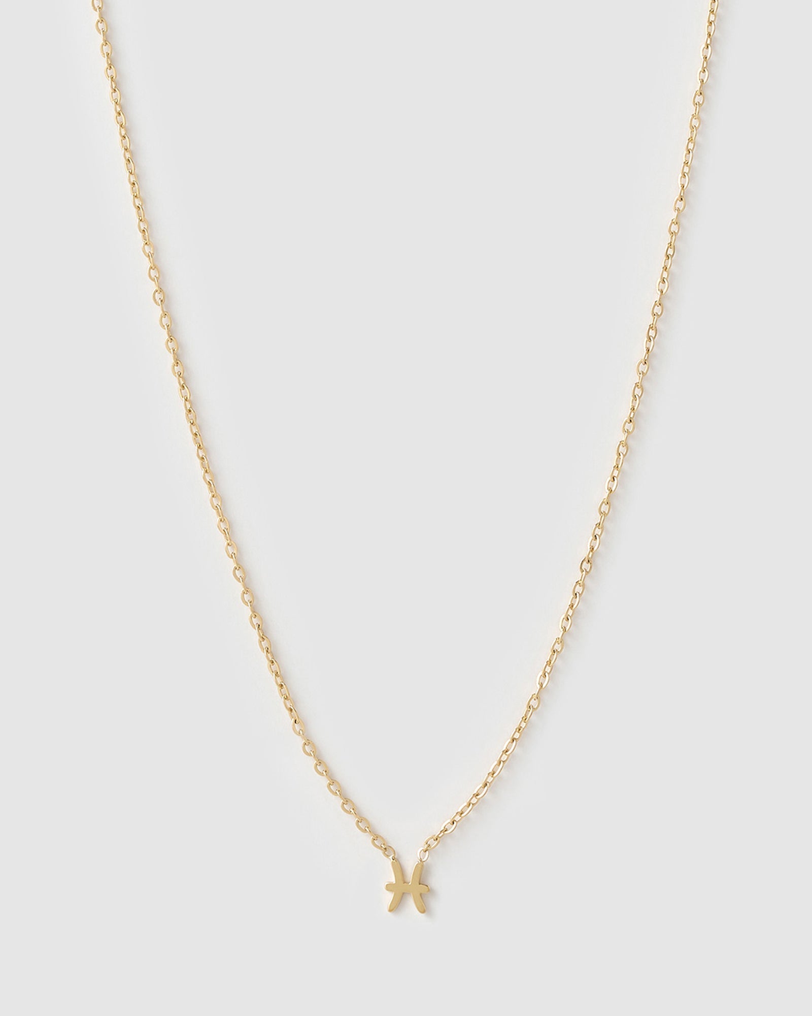 Colar Pingente Mini Zodíaco - Ouro 18K | SILLENE - Peixes