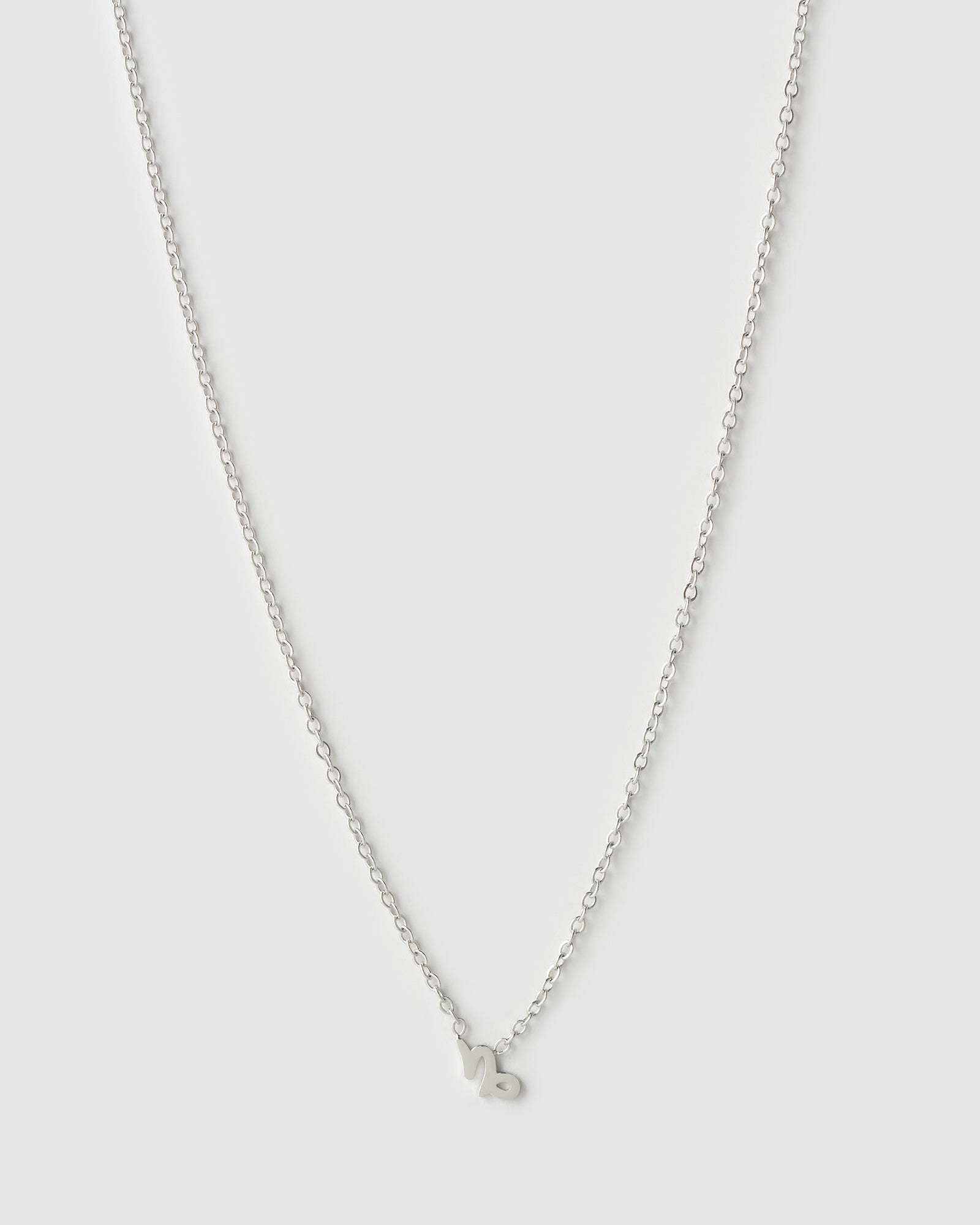 Colar Pingente Mini Zodíaco - Prata | SILLENE - Capricórnio
