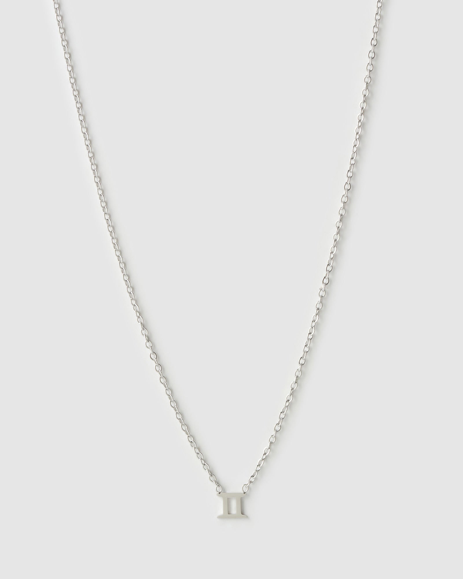 Colar Pingente Mini Zodíaco - Prata | SILLENE - Gêmeos