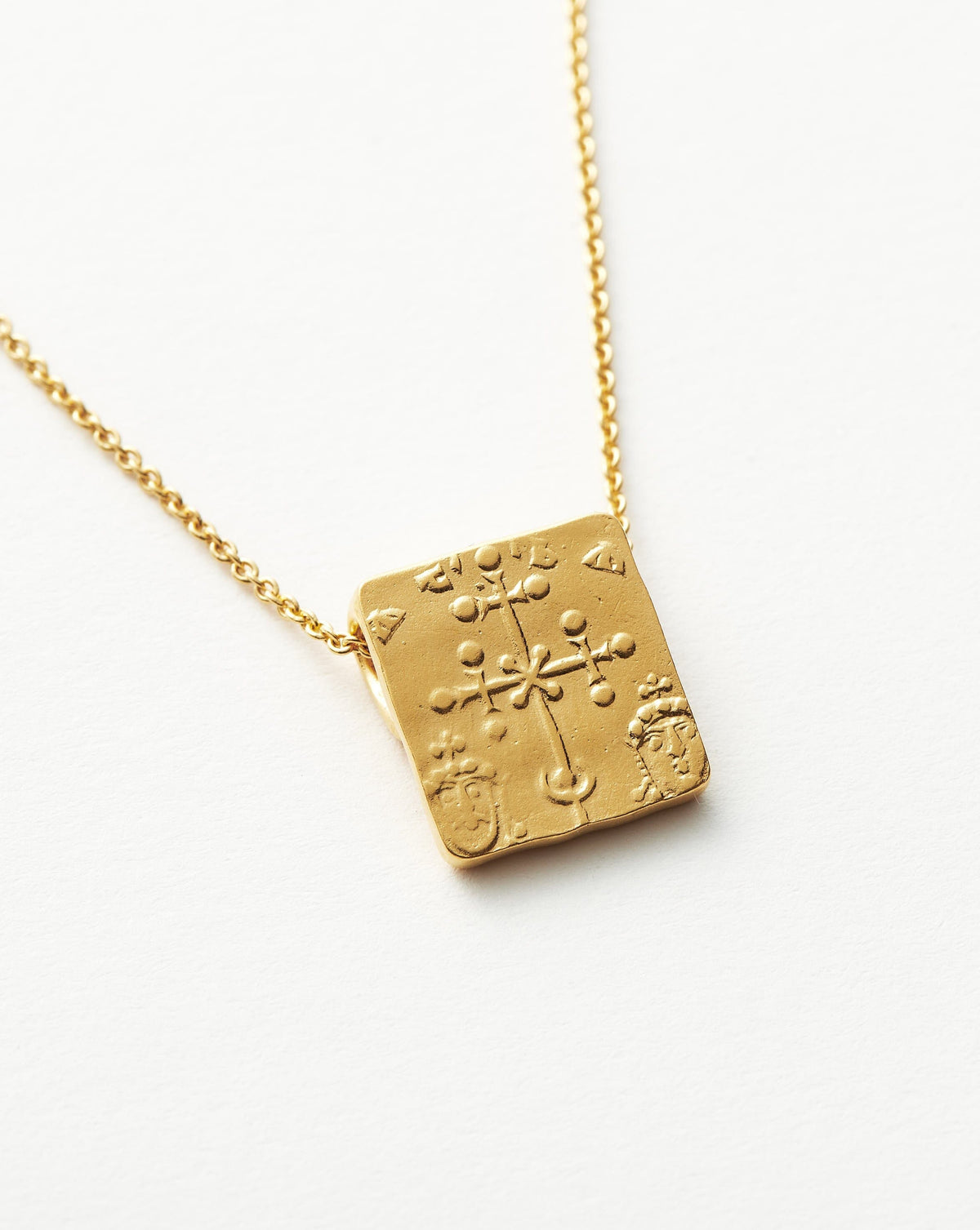 Colar Pingente Moeda Bizantina - Ouro 18K | SILLENE