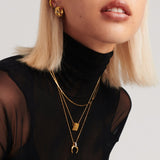 Colar Pingente Moeda Bizantina - Ouro 18K | SILLENE