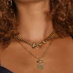 Colar Pingente Moeda Florentina Adoro - Ouro 18K | SILLENE