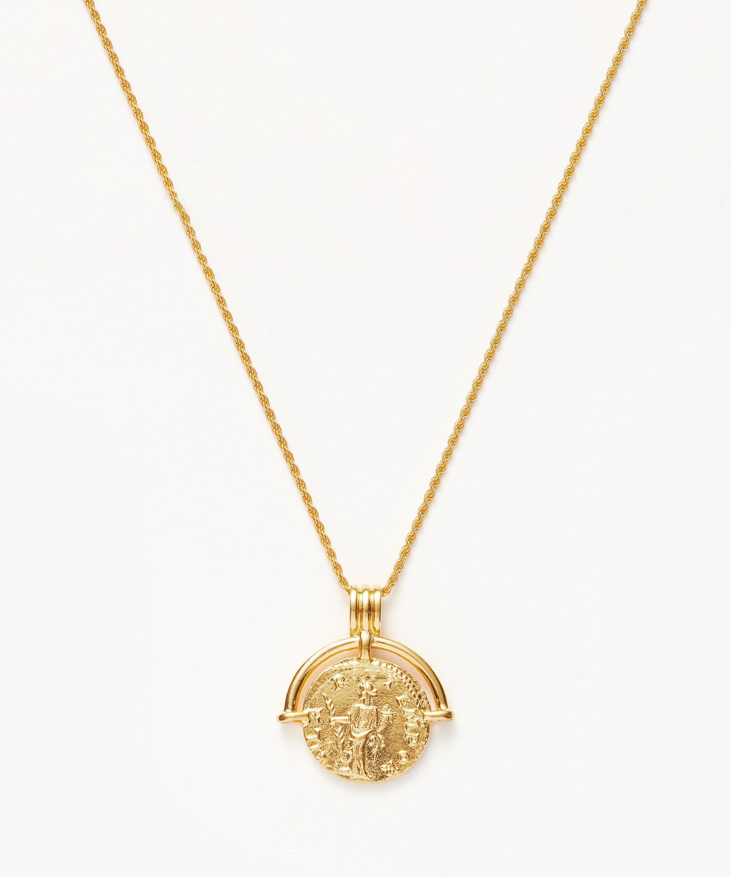 Colar Pingente Moeda Romana - Ouro 18K | SILLENE
