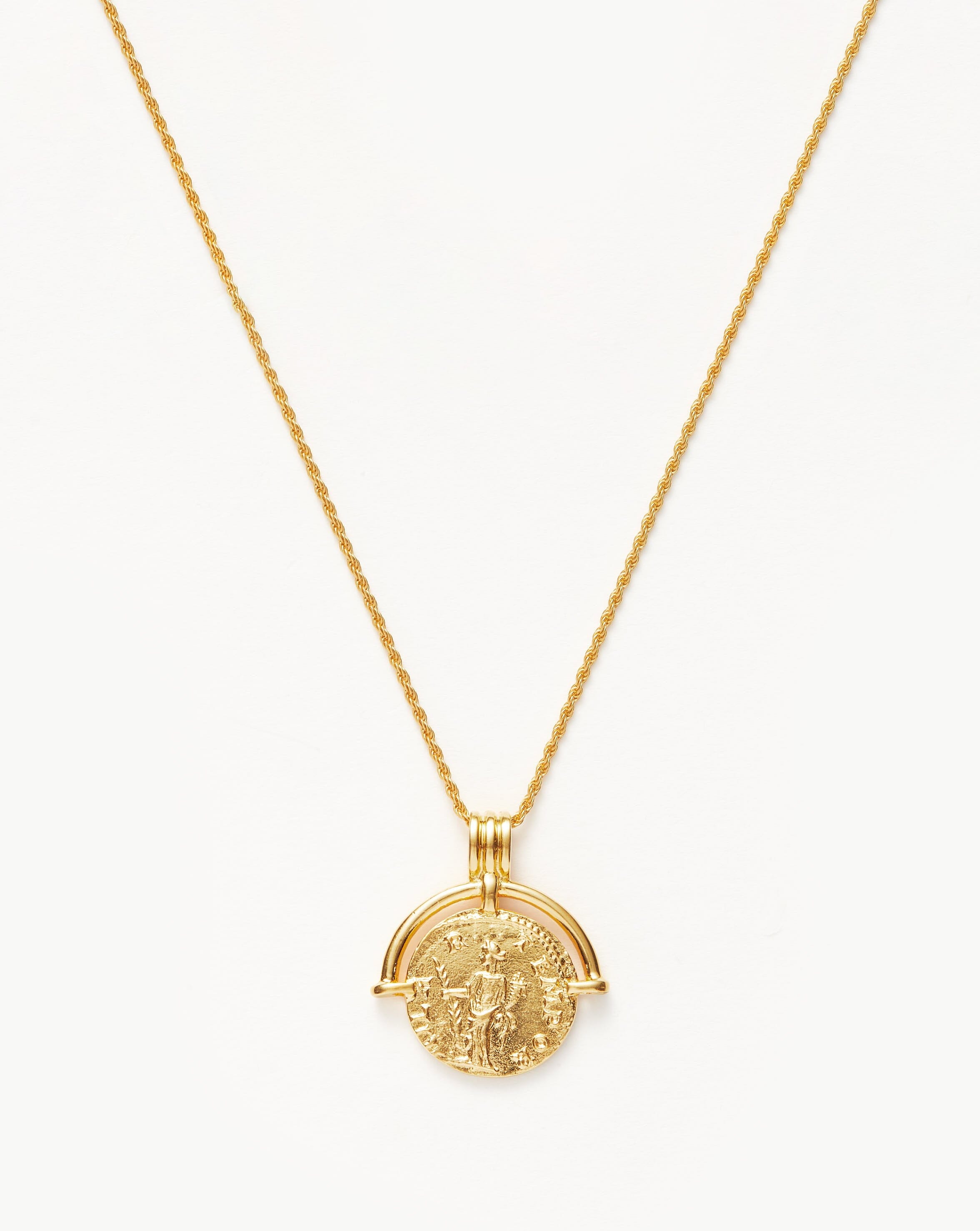 Colar Pingente Moeda Romana - Ouro 18K | SILLENE