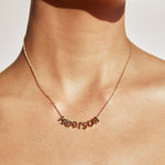 Colar Pingente Nome Personalizado - Ouro 18K | SILLENE