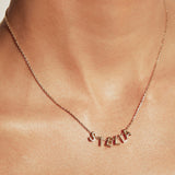 Colar Pingente Nome Personalizado - Ouro 18K | SILLENE