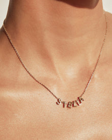 Colar Pingente Nome Personalizado - Ouro 18K | SILLENE
