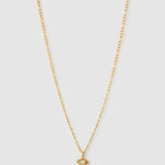 Colar Pingente Olho Grego Dourado - Ouro 18K | SILLENE