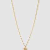 Colar Pingente Olho Grego Dourado - Ouro 18K | SILLENE