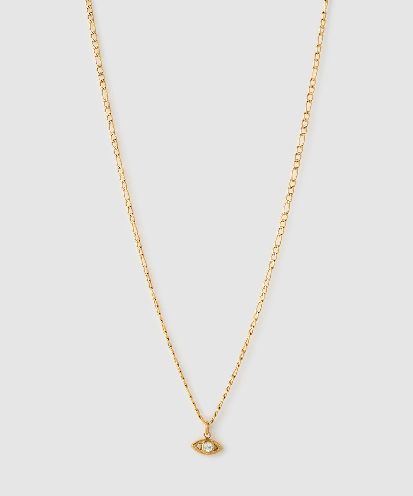 Colar Pingente Olho Grego Dourado - Ouro 18K | SILLENE