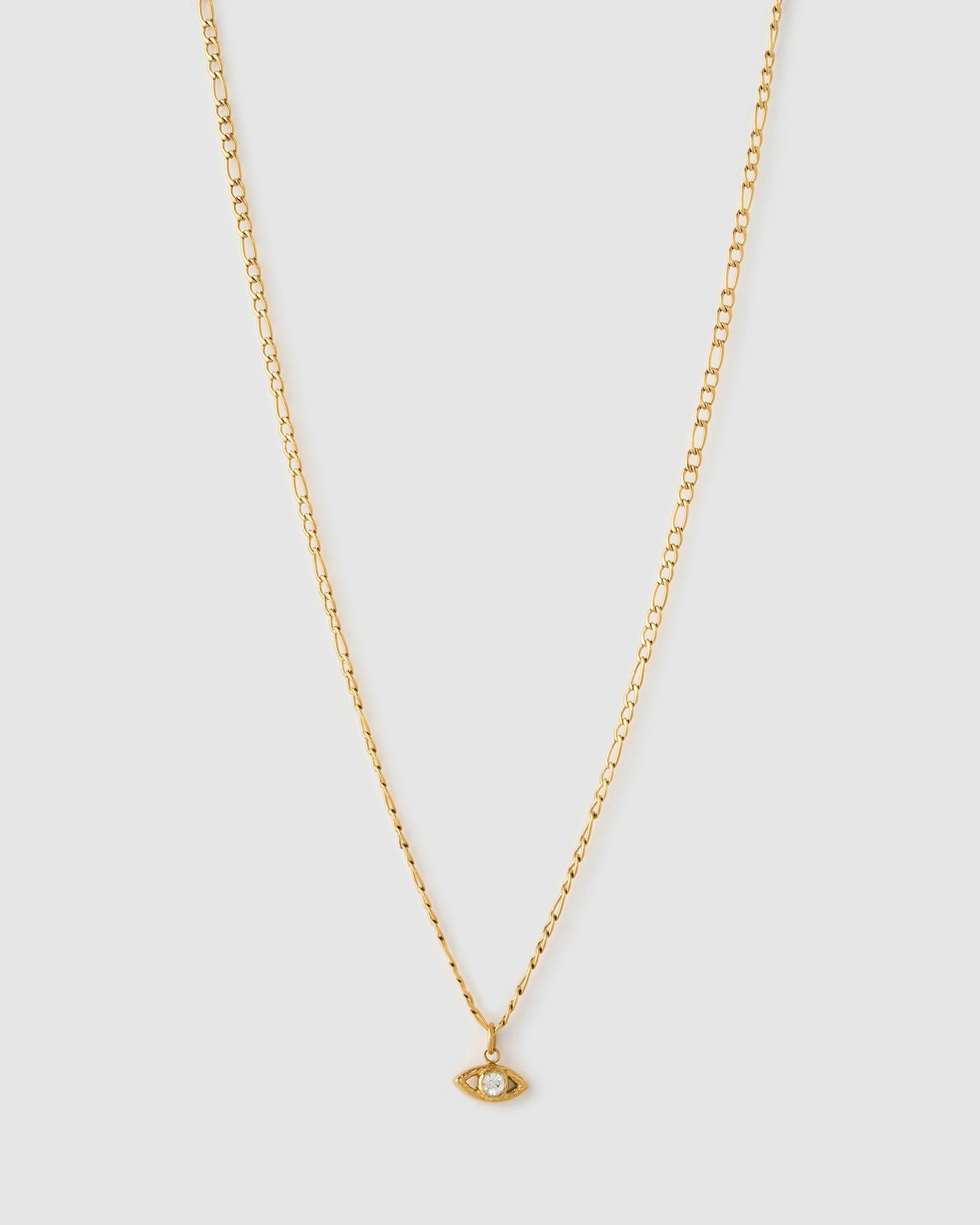 Colar Pingente Olho Grego Dourado - Ouro 18K | SILLENE