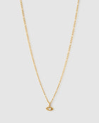 Colar Pingente Olho Grego Dourado - Ouro 18K | SILLENE