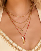 Colar Pingente Olho Grego Dourado - Ouro 18K | SILLENE