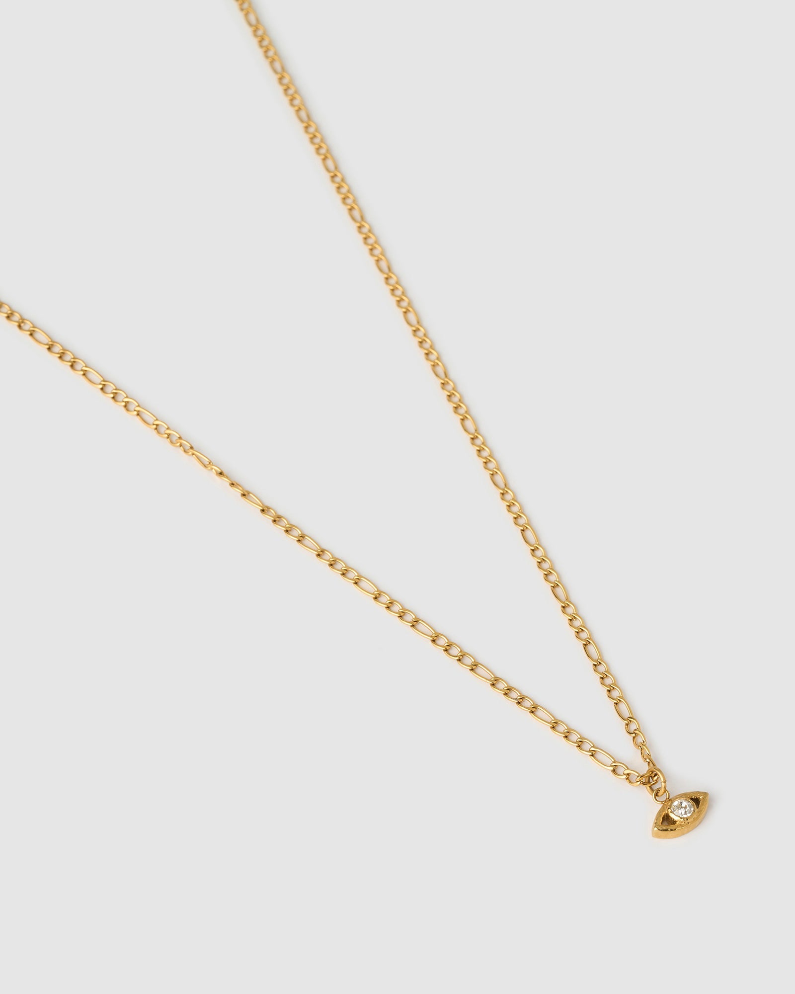 Colar Pingente Olho Grego Dourado - Ouro 18K | SILLENE