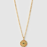 Colar Pingente Olho Grego Halo - Ouro 18K | SILLENE