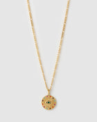 Colar Pingente Olho Grego Halo - Ouro 18K | SILLENE