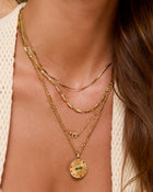 Colar Pingente Olho Grego Halo - Ouro 18K | SILLENE