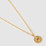 Colar Pingente Olho Grego Halo - Ouro 18K | SILLENE