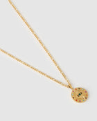 Colar Pingente Olho Grego Halo - Ouro 18K | SILLENE