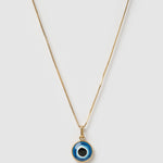 Colar Pingente Olho Grego Occhio - Ouro 18K | SILLENE