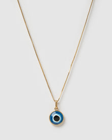 Colar Pingente Olho Grego Occhio - Ouro 18K | SILLENE
