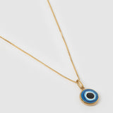 Colar Pingente Olho Grego Occhio - Ouro 18K | SILLENE