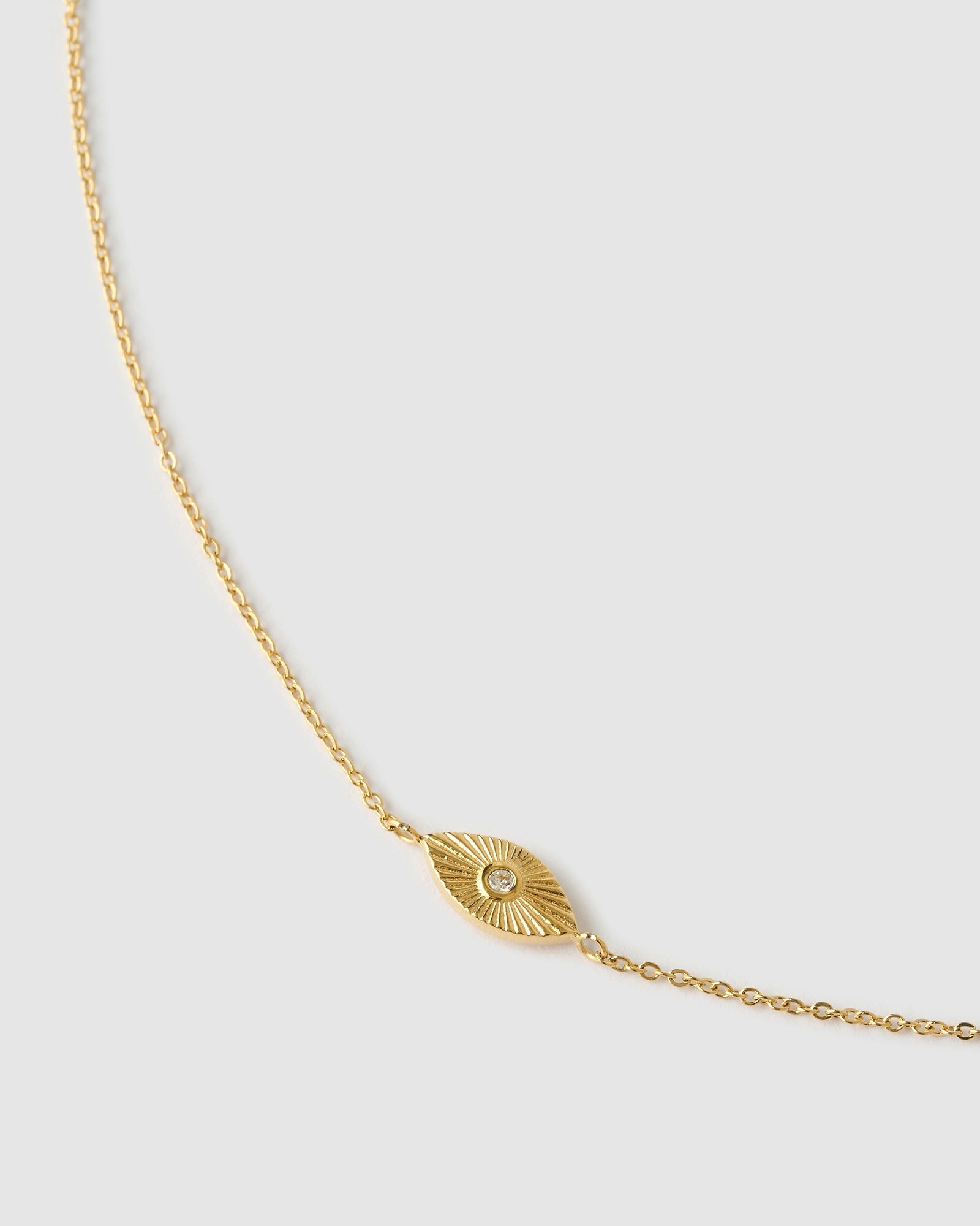 Colar Pingente Olho Grego - Ouro 18K | SILLENE