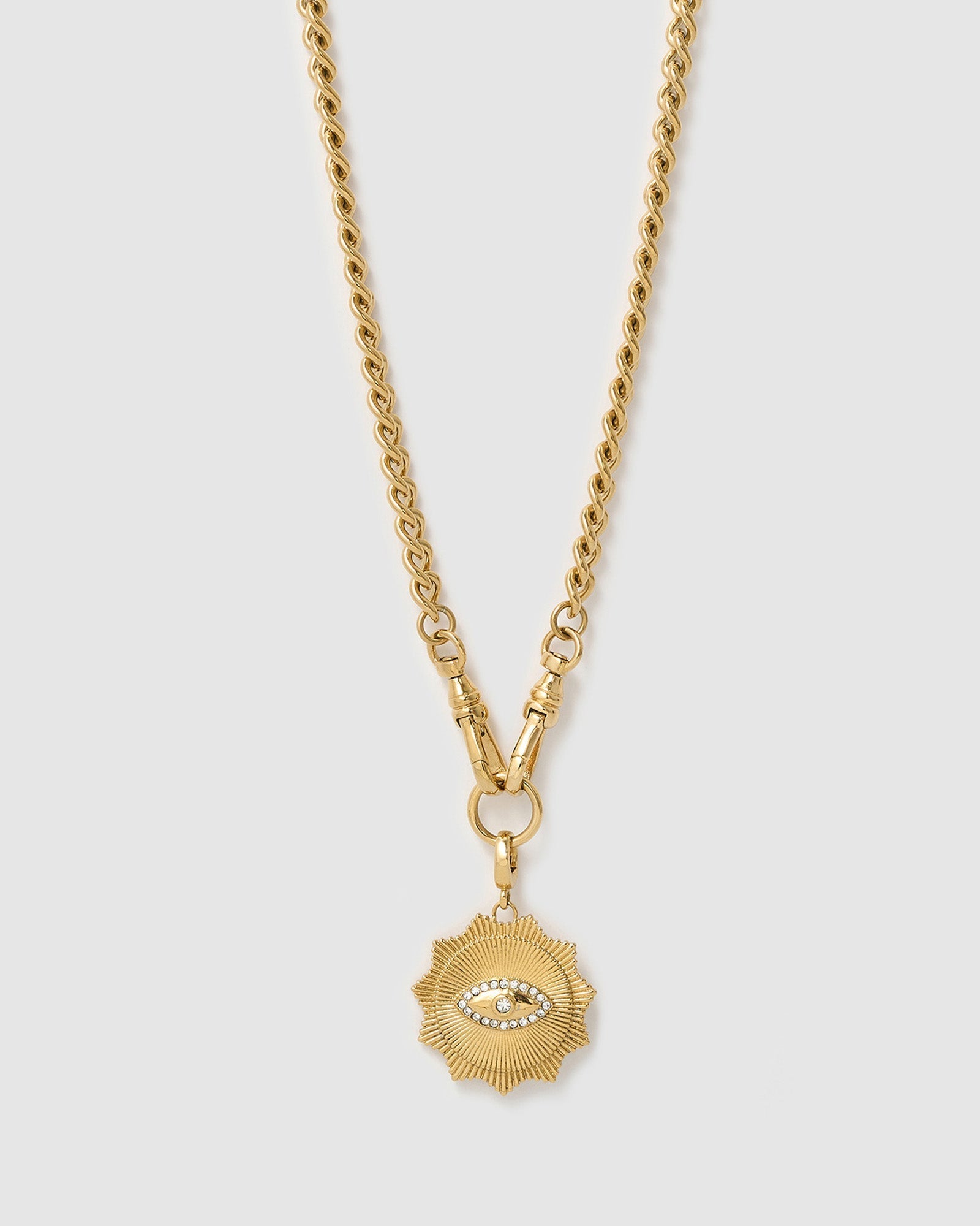 Colar Pingente Olho Grego Solstice - Ouro 18K | SILLENE