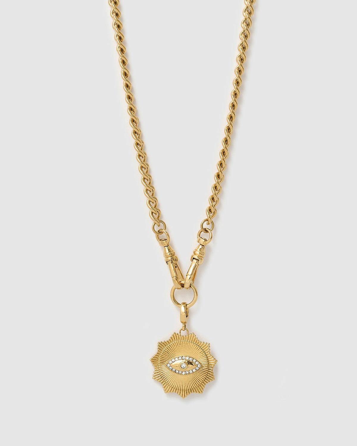 Colar Pingente Olho Grego Solstice - Ouro 18K | SILLENE