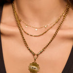 Colar Pingente Olho Grego Solstice - Ouro 18K | SILLENE