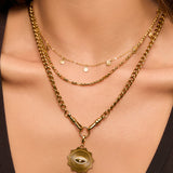 Colar Pingente Olho Grego Solstice - Ouro 18K | SILLENE