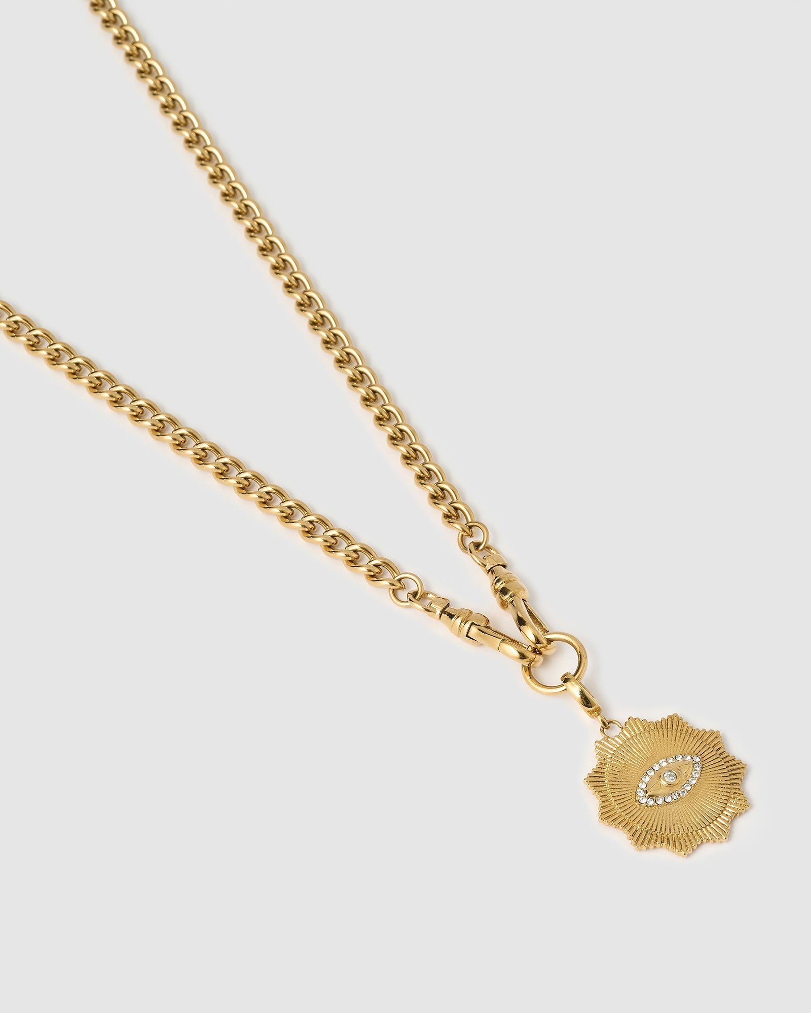 Colar Pingente Olho Grego Solstice - Ouro 18K | SILLENE