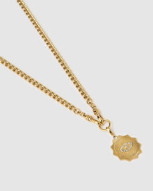 Colar Pingente Olho Grego Solstice - Ouro 18K | SILLENE