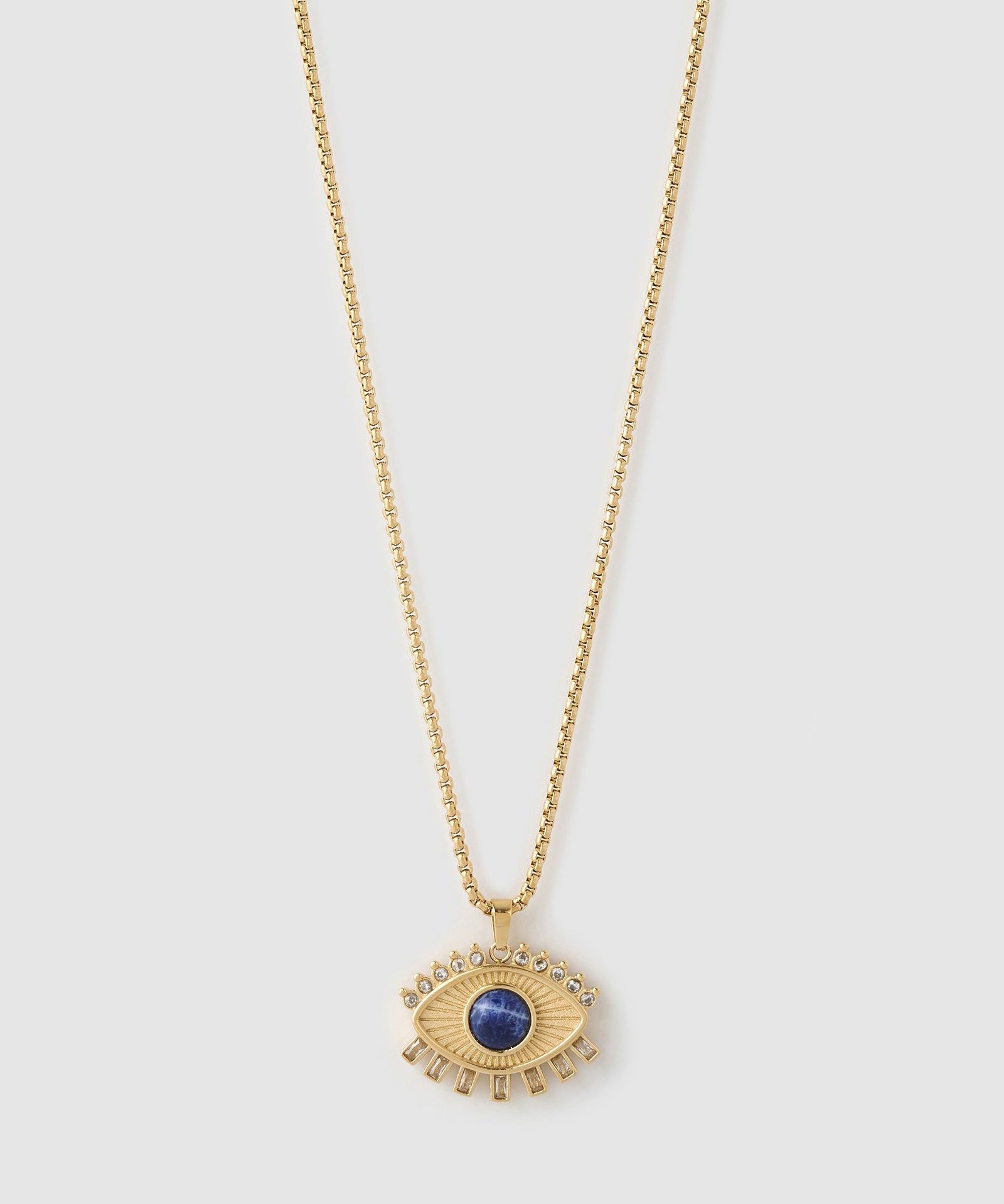Colar Pingente Olho Grego Zen - Ouro 18K | SILLENE