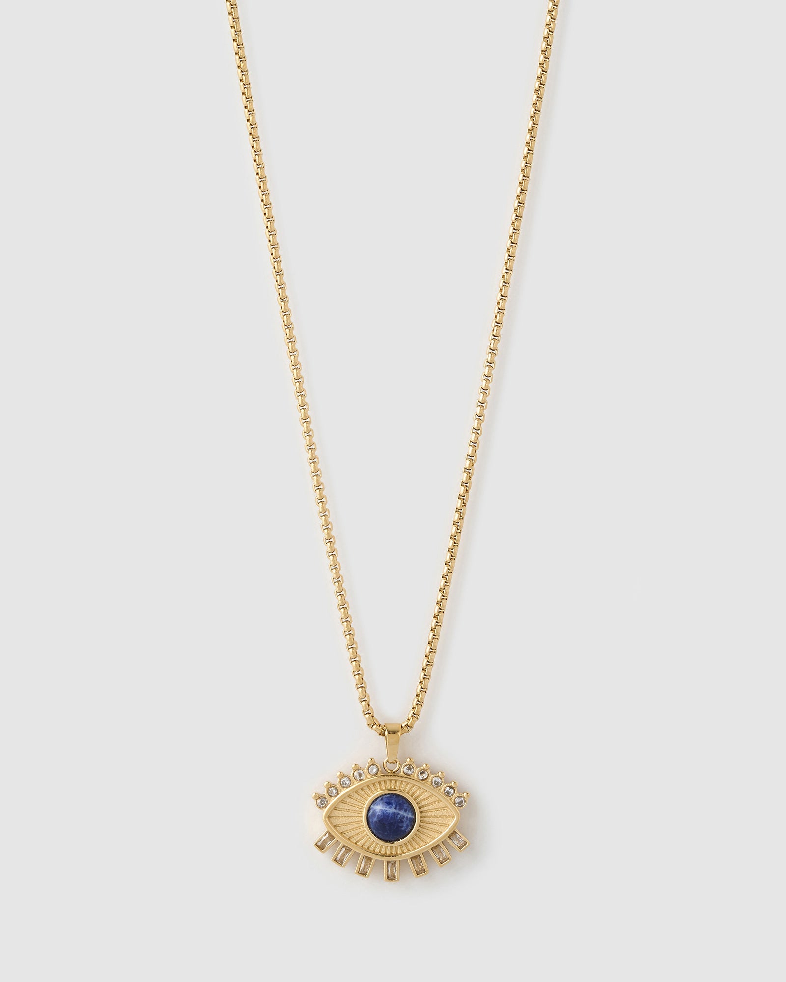 Colar Pingente Olho Grego Zen - Ouro 18K | SILLENE