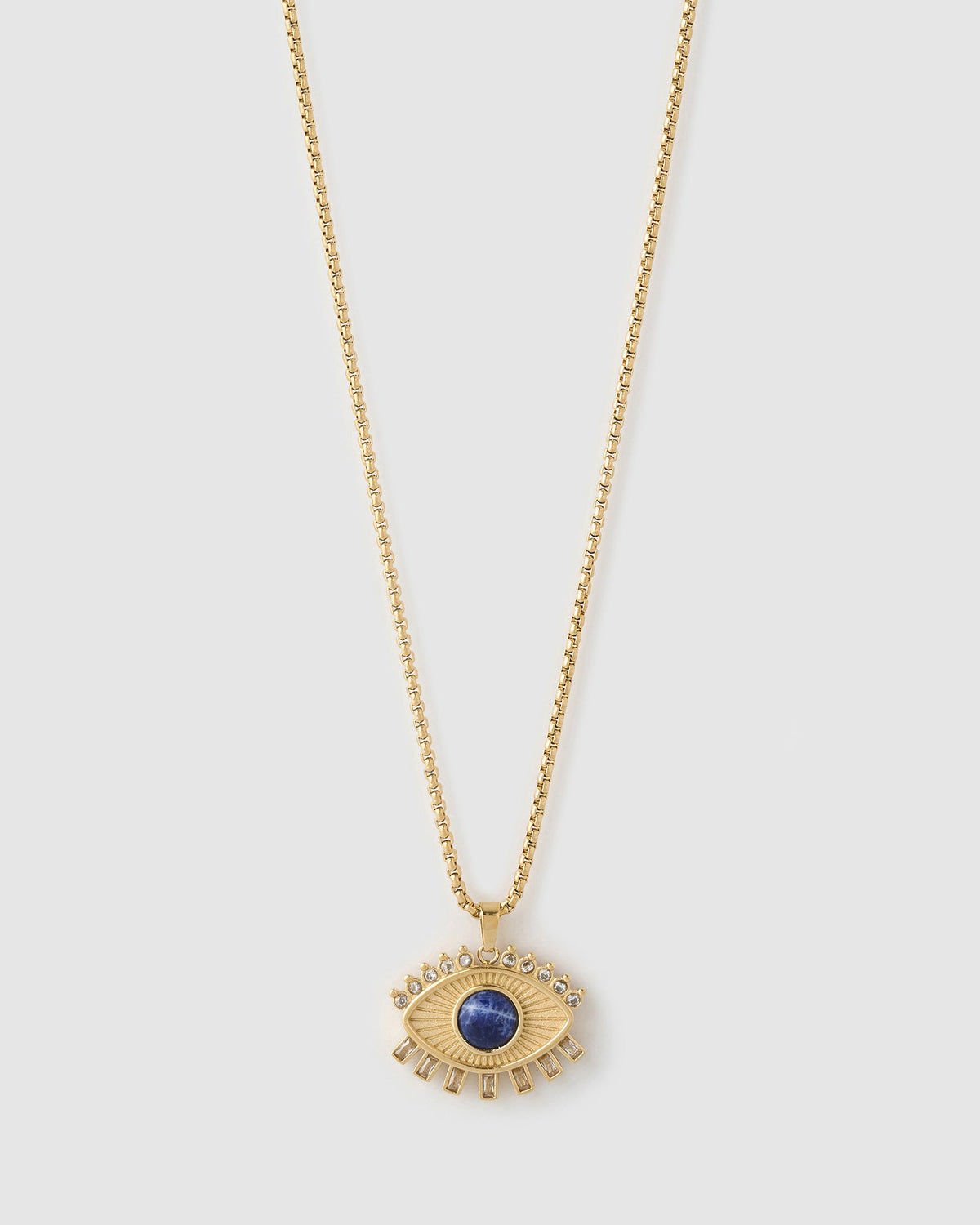 Colar Pingente Olho Grego Zen - Ouro 18K | SILLENE