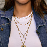 Colar Pingente Olho Grego Zen - Ouro 18K | SILLENE