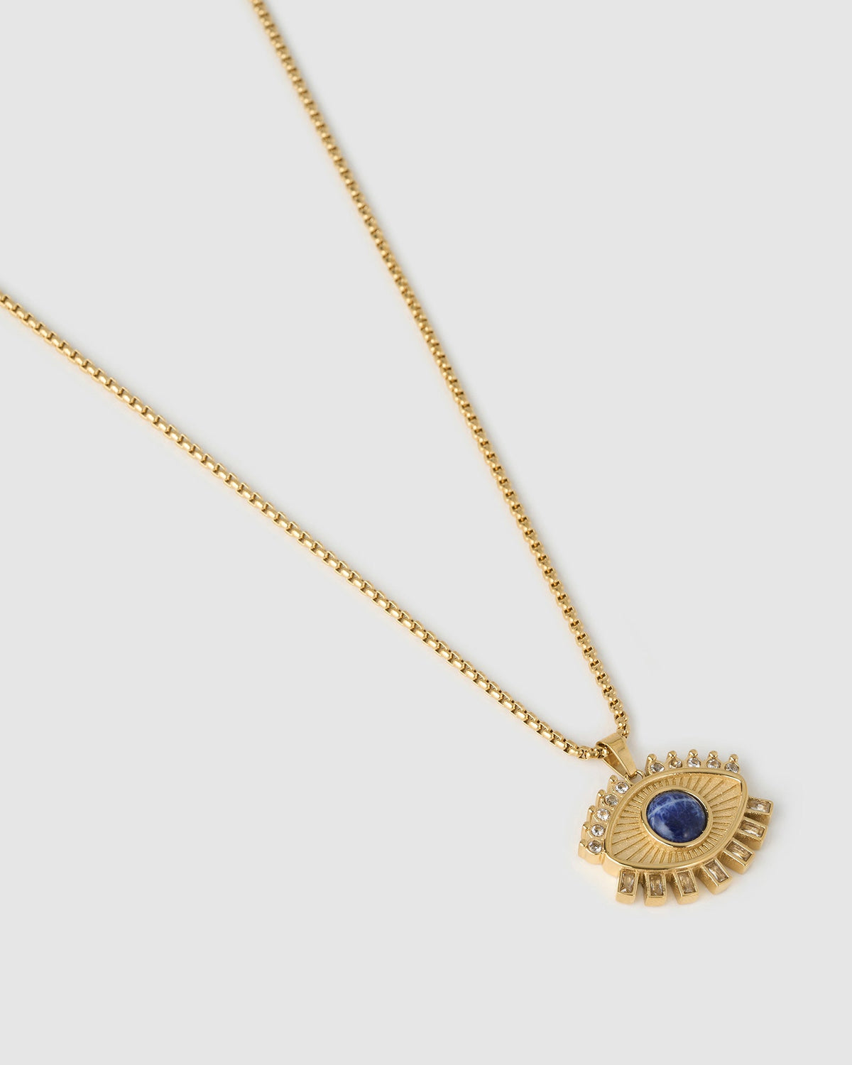 Colar Pingente Olho Grego Zen - Ouro 18K | SILLENE