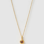 Colar Pingente Pedra do Mês - Ouro 18K | SILLENE - Janeiro