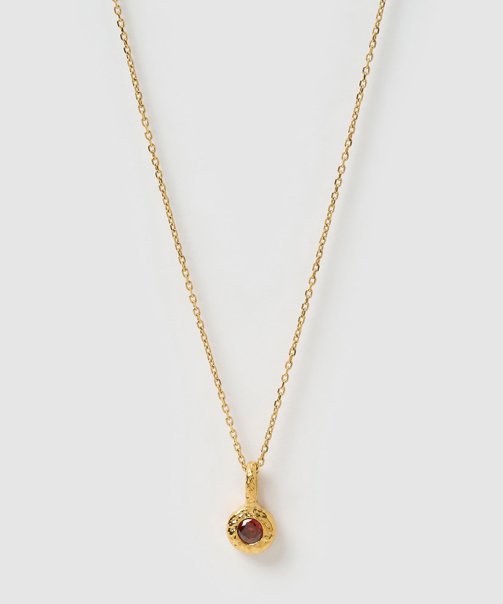 Colar Pingente Pedra do Mês - Ouro 18K | SILLENE - Janeiro