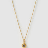 Colar Pingente Pedra do Mês - Ouro 18K | SILLENE - Fevereiro