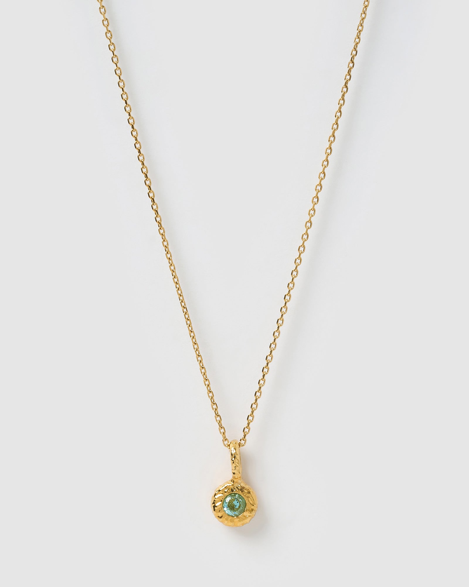 Colar Pingente Pedra do Mês - Ouro 18K | SILLENE - Março